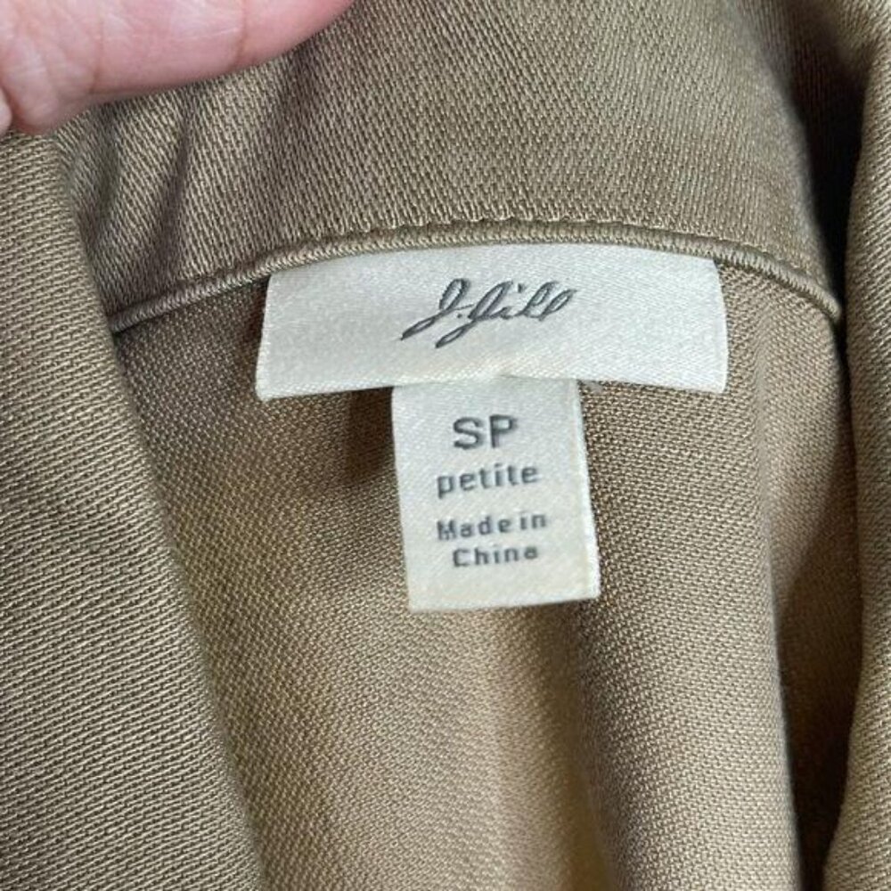 J. Jill Button Down Collar Cargo Jacket Size Small - Picture 4 of 9